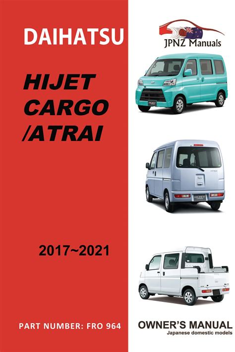Daihatsu Hijet 1. . Daihatsu hijet manual